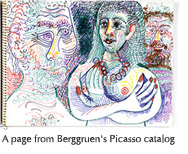 Image of a page from Berggruen's book on Picasso