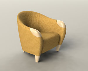 A photo of the Florabella lounge chair designed by Martin Linder.