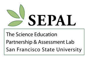 Image SEPAL, science education partnership and assessment lab, logo.