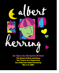 Image of the publicity poster for "Albert Herring"