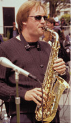 Photo of saxophonist Andrew Speight, lecturer in the SFSU Jazz and World Music Studies Program