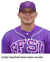 Photo of Jesse Acosta in Gator baseball uniform