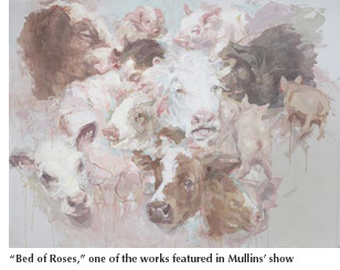 Image of Mullins' painting "Bed of Roses"