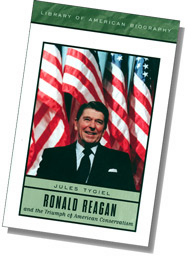 Image of the front cover of Jules Tygiel's "Ronald Reagand and the Triumph of American Conservatism"