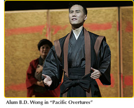 Photo of alum B.D. Wong in "Pacific Overtures"