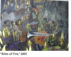Image of Rites of Fire, a painting by Keith Morrison