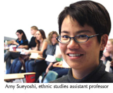 Photo of Amy Sueyoshi, assistant professor of ethnic studies