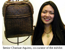 Photo of exhibit co-curator Charisse Aquino