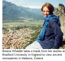 Photo of student Breana Wheeler in Greece