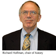 Photo of Richard Hoffman, chair of history