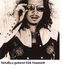 Photo of Metallica guitarist Kirk Hammett
