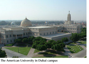 Photo of the American Univeristy in Dubai campus