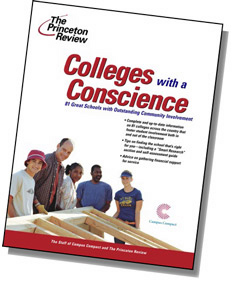 Image of the front cover of "Colleges with a Conscience"
