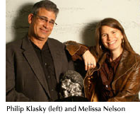 Photo of American Indian studies faculty Philip Klasky (left) and Melissa Nelson