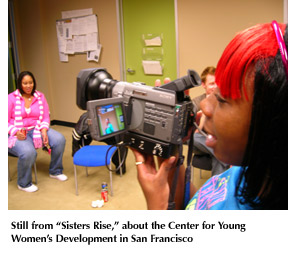 Still from "Sisters Rise," about the Center for Young Women's Development in San Francisco