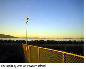 Photo of the radar system at Treasure Island