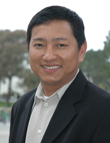 A photo of Kyaw Min Oo, hood recipient of the College of Ethnic Studies