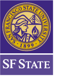 Image of the vertical version of the new SF State logo