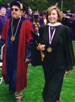 Nancy Pelosi and President Corrigan