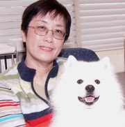 Rita Xiong and her dog Teddy