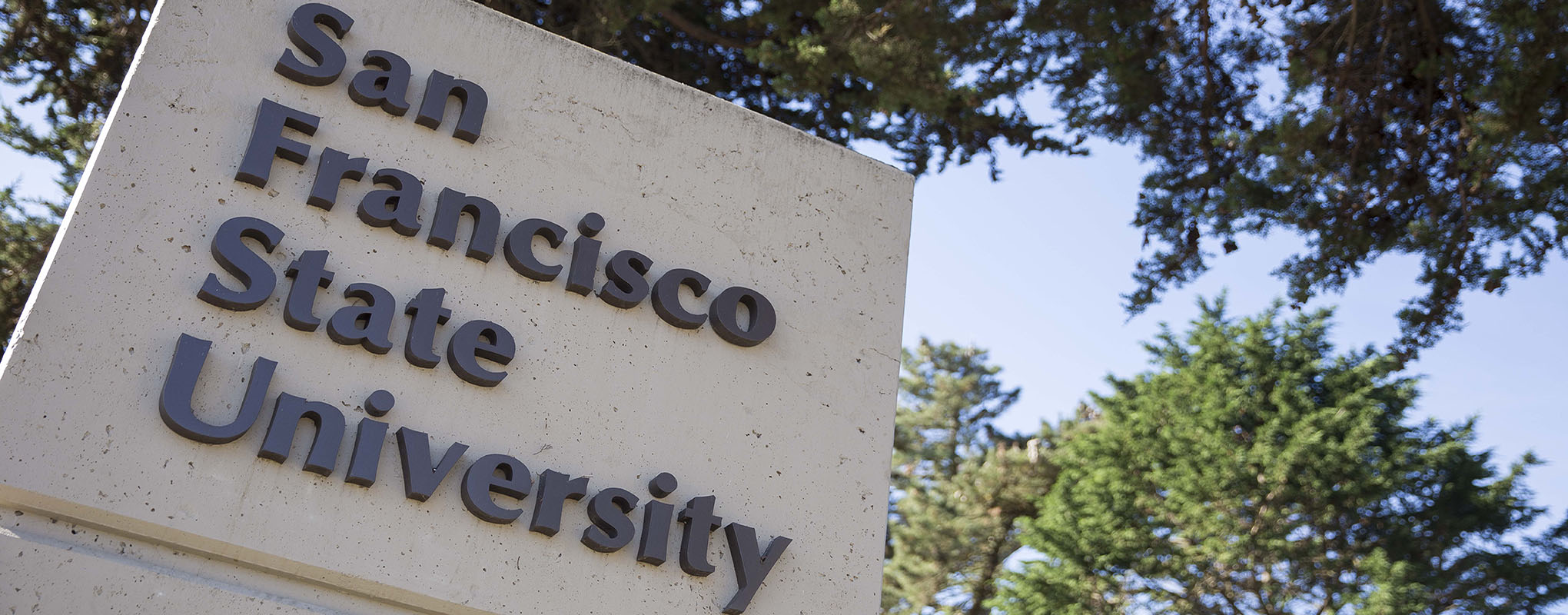 San Francisco State University signage 