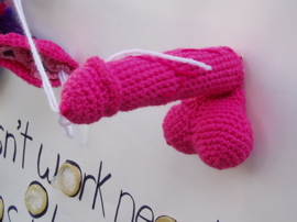 knitted penis.