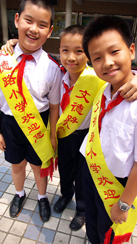 Chinese students in Guangzhou