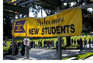 SF State welcome banner