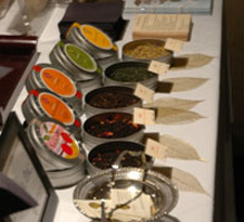 A close up photograph of tea on display at Taste of the Bay.