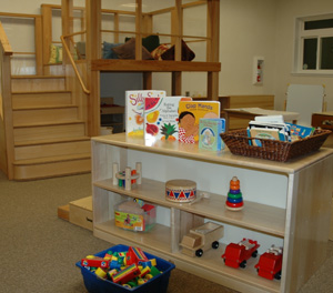 Photo of pre-school classroom at Children's Campus.