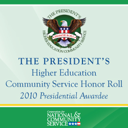 The President's High Education Community Service Honor Roll Image