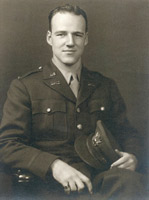 Beatty as a young man in his dress military uniform